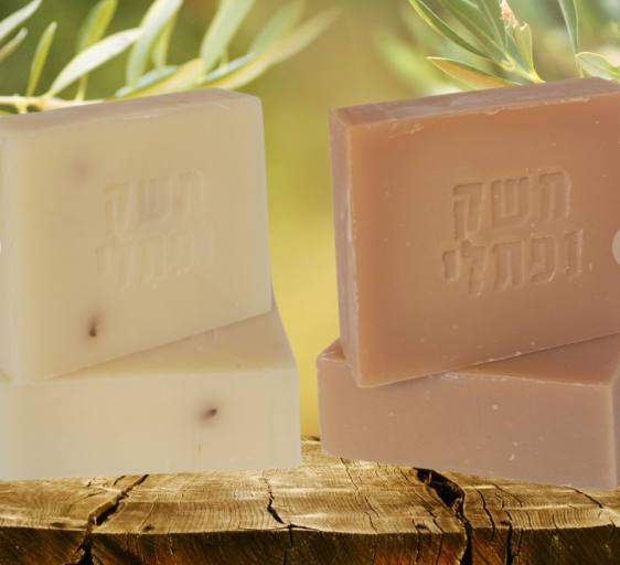 שני סבונים טבעיים ע"ב שמן זית